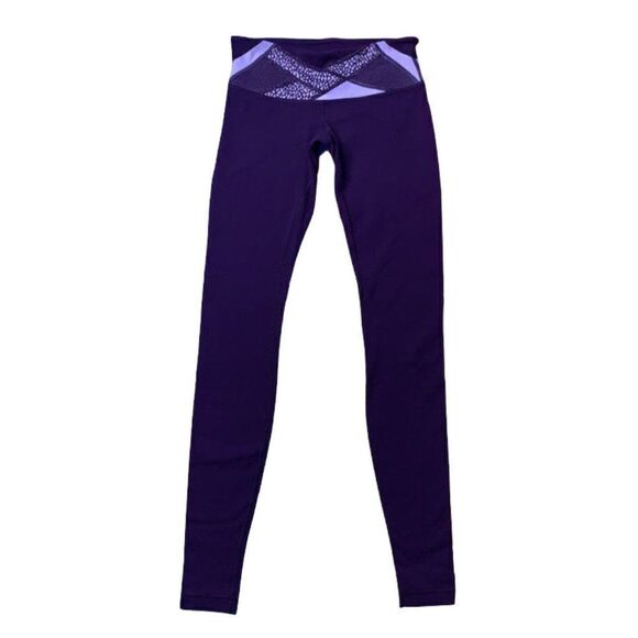 Lululemon Wunder Under Pant III Deep Zinfandel / Lilac / Miss Mosaic Size 4 - Picture 1 of 12
